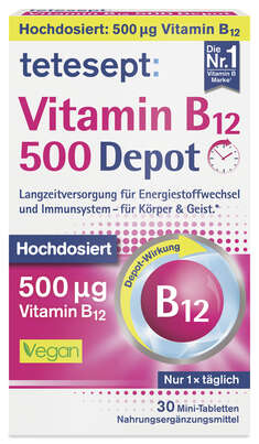 TETESEPT VitaminB12 Depot 500µg FTA 30ST, A-Nr.: 5750622 - 01