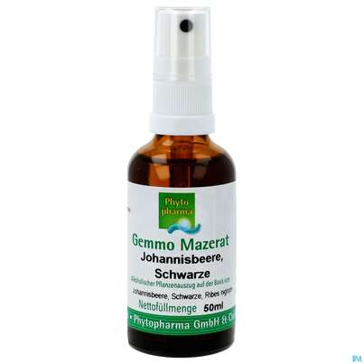 Gemmo Mazerat Johannisbeer/schwarz Ribes Nigrum/sprueh Phytopharma 50ml, A-Nr.: 3107388 - 01
