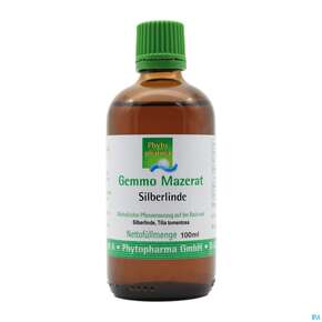 Gemmo Mazerat Silberlinde Tilia Tomentosa Phytopharma 100ml, A-Nr.: 5394498 - 01