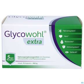 Glycowohl Extra Kapseln +maulbeer- Blattextrakt +chrom +b-vitamine 90st, A-Nr.: 5358640 - 01