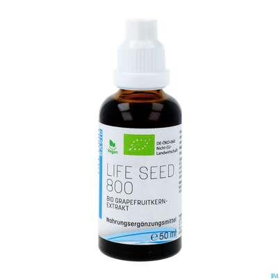 Sie sehen eine Packung Grapefruit Bio Extrakt Life Seed Fluessig 50ml, Produktbild: 04 Grapefruit Bio Extrakt Life Seed Fluessig 50ml, A-Nr.: 3893808 - 04