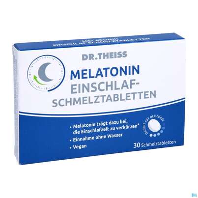 Melatonin Einschlaf-schmelztabl Dr.theiss 1pk, A-Nr.: 5451173 - 03