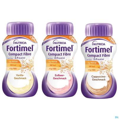 Fortimel/compact/fibre 125ml Vitalflasche Sortiert -nutricia 24st, A-Nr.: 3797938 - 02