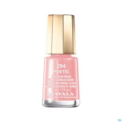 Sie sehen eine Packung Mavala Nagellacke 294 Poetic 5ml, Produktbild: 01 Mavala Nagellacke 294 Poetic 5ml, A-Nr.: 3752338 - 01