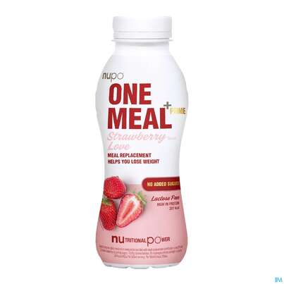 Nupo Lebenswert Onemeal/shake Strawberry 330ml, A-Nr.: 5739017 - 01