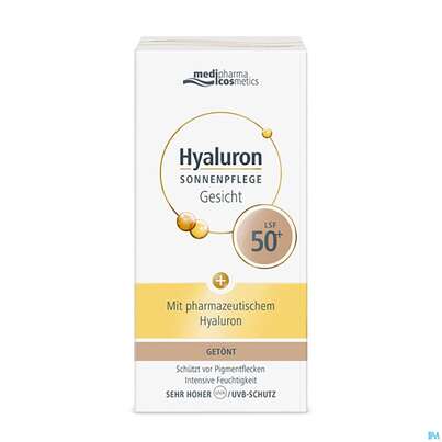 Sonnenprodukte Hyaluron Sonnenpflege Gesicht Lsf50+ Getoent 50ml, A-Nr.: 4834802 - 02