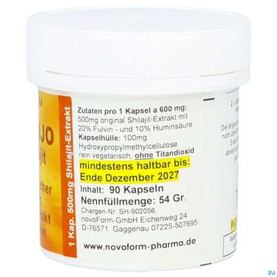 Mumijo-shilajit Extrakt Kapseln 90st, A-Nr.: 5869501 - 07