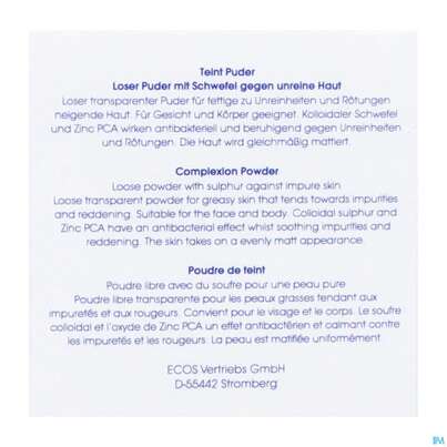 Sulfoderm S Teint Kompakt-puder Natur 10g, A-Nr.: 1843338 - 05