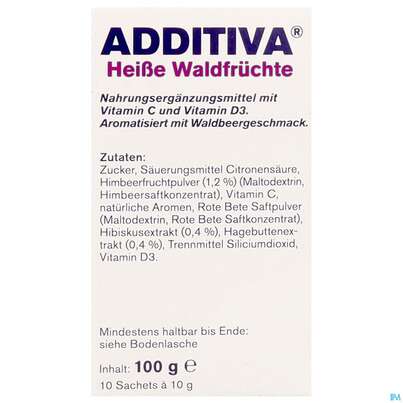 Additiva Pulver Heisse Waldfruechte Kinder 10014 10st, A-Nr.: 5810152 - 02