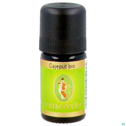 Sie sehen eine Packung Aetherische Oele Primavera Cajeput Bio 5ml, Produktbild: 01 Aetherische Oele Primavera Cajeput Bio 5ml, A-Nr.: 5907093 - 01