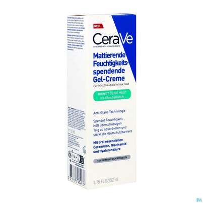 Cerave Feuchtigkeitsspendend Gel-creme Mattierend 52ml, A-Nr.: 5882281 - 04