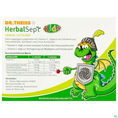 Immun Lutscher Kids -dr.theiss Herbalsept 6st, A-Nr.: 5947862 - 04