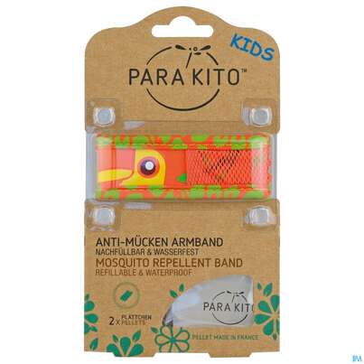 Sie sehen eine Packung Insektenschutz/armband Para Kito Kids Gemustert 1st, Produktbild: 01 Insektenschutz/armband Para Kito Kids Gemustert 1st, A-Nr.: 4516551 - 01