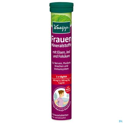 Sie sehen eine Packung Kneipp Frauen Mineralstoffe Brausetabl 15st, Produktbild: 02 Kneipp Frauen Mineralstoffe Brausetabl 15st, A-Nr.: 3884169 - 02