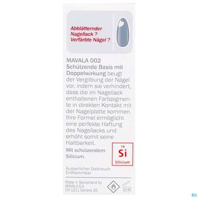 Mavala 002 Doppel-aktion M.silic Base Unterlack +silicium 10ml, A-Nr.: 2976633 - 06
