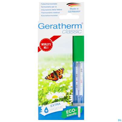 Thermometer-fieber Geratherm Classic Quecksilberfrei Inkl.schuettelhilfe 1st, A-Nr.: 3253782 - 01