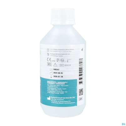Sie sehen eine Packung Bactiguard Hydrocyn Aqua Solution Hw34e 250ml, Produktbild: 04 Bactiguard Hydrocyn Aqua Solution Hw34e 250ml, A-Nr.: 5824013 - 04