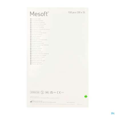 Vlieskompressen Mesoft/set Steril 10x 10cm 150st (30x5), A-Nr.: 1652331 - 06