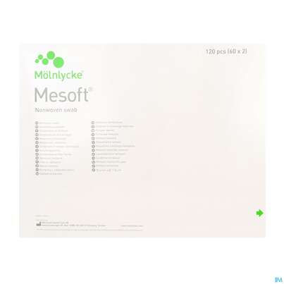 Vlieskompressen Mesoft/set Steril 10x 20cm 4 Fach 120st (60x2), A-Nr.: 1652360 - 05