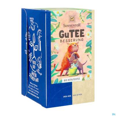 Sie sehen eine Packung Sonnentor Tee/aufgussbeutel Bio Gute Besserung 02325 18st, Produktbild: 03 Sonnentor Tee/aufgussbeutel Bio Gute Besserung 02325 18st, A-Nr.: 5913248 - 03