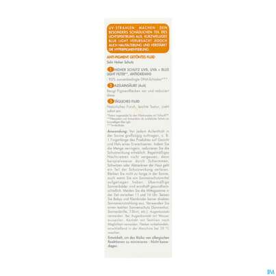 Sie sehen eine Packung Sonnenprodukte Avene Anti/pigmentation Fluid Spf50+ 40ml, Produktbild: 05 Sonnenprodukte Avene Anti/pigmentation Fluid Spf50+ 40ml, A-Nr.: 5899181 - 05