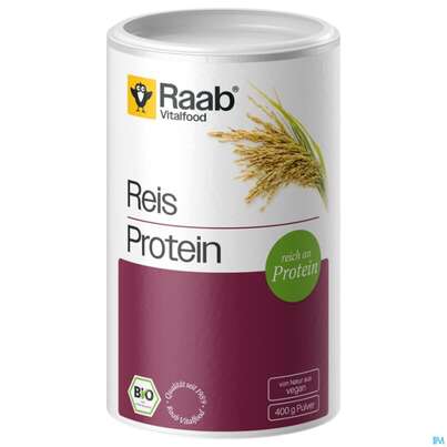Sie sehen eine Packung Reis Protein Pulver Bio Raab 400g, Produktbild: 02 Reis Protein Pulver Bio Raab 400g, A-Nr.: 5870556 - 02