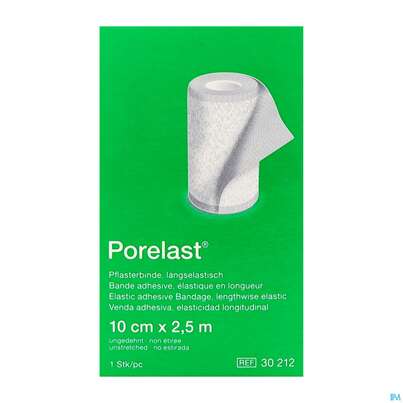 Pflasterbinden Porelast Laengselast.ungedehnt 2,5mx 10cm 1st, A-Nr.: 5026429 - 10