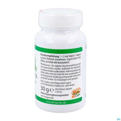 Oregano Oel Kapseln Vegan Dr.jacobs 60st, A-Nr.: 5642370 - 06