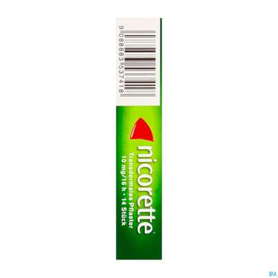 Nicorette Transdermales Pflaster 10mg/16h 14st, A-Nr.: 3537410 - 06
