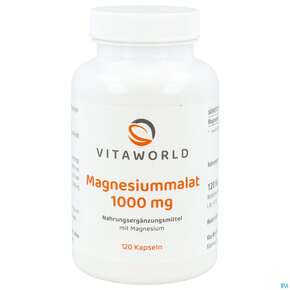 Magnesium Malat 1000mg Kapseln Elementar Vita World 120st, A-Nr.: 5608953 - 01