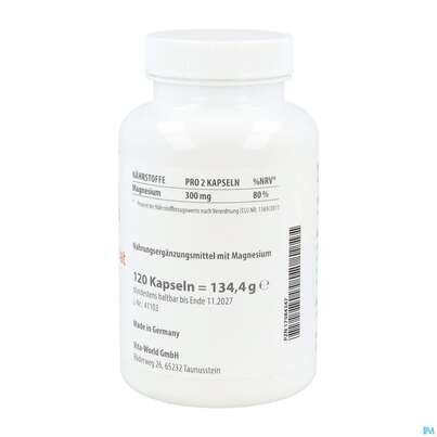 Magnesium Malat 1000mg Kapseln Elementar Vita World 120st, A-Nr.: 5608953 - 05