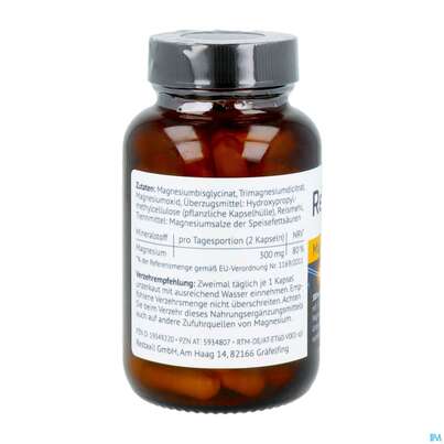 Magnesium Kapseln Restaxil 60st, A-Nr.: 5934807 - 04