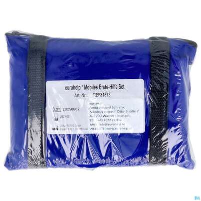 Erste Hilfe Eurohelp Mobiles Reiseset/sport Gr.185x130mm Blau +inha 1st, A-Nr.: 3840947 - 02