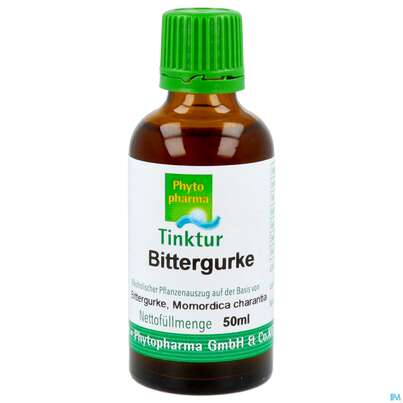 Sie sehen eine Packung Bittergurke Tinktur Phytopharma 50ml, Produktbild: 01 Bittergurke Tinktur Phytopharma 50ml, A-Nr.: 3451275 - 01