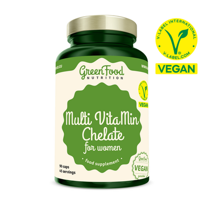 GreenFood Nutrition Multi VitaMin Chelate Für Frauen 90 Kapseln, A-Nr.: 6004105 - 01