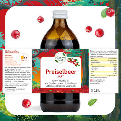 PREISELBEER SAFT CAESARO 500 ML, A-Nr.: 4621851 - 04