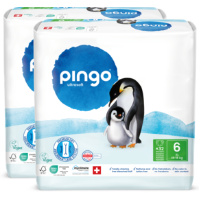 Bio Windeln Nr.6 XL Jumbo 13-18 Kg Pinguin – Pingo Swiss, A-Nr.: 4846923 - 01