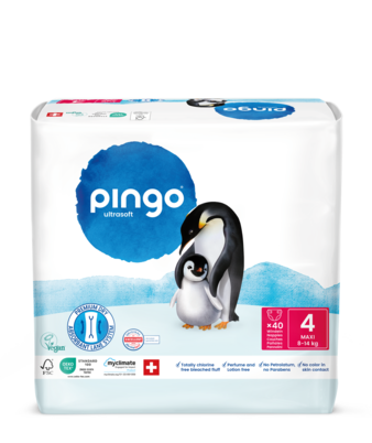 Bio Windeln Nr.4 Maxi 8-14kg Pinguin – Pingo Swiss, A-Nr.: 4559572 - 01