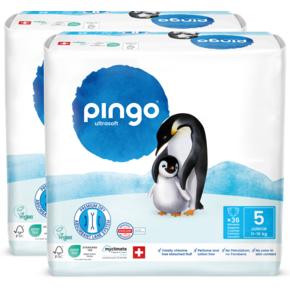 Bio Windeln Nr.5 Junior Jumbo 11-16kg Pinguin – Pingo Swiss, A-Nr.: 4559603 - 01