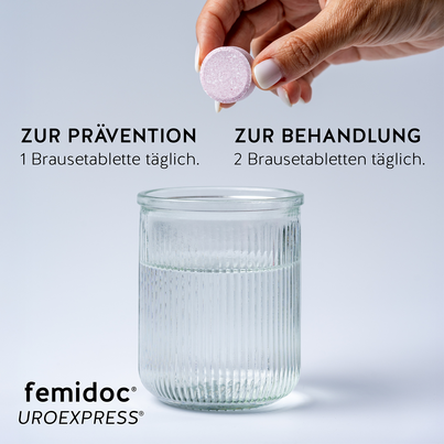 femidoc UROEXPRESS FIZZ Brausetabletten, A-Nr.: 5876889 - 08