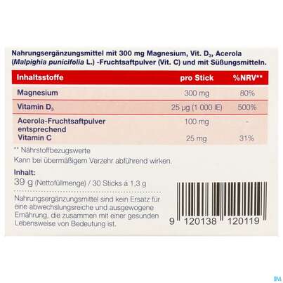 Magnofit Fem 300mg Stick 30st, A-Nr.: 5833503 - 05
