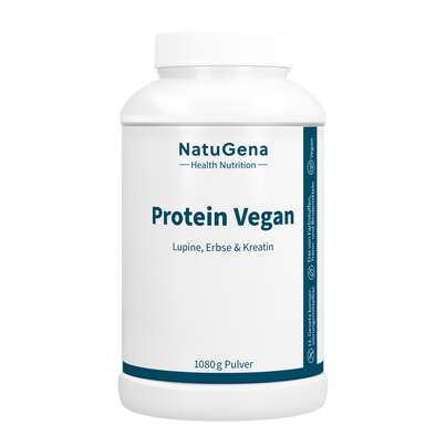 Sie sehen eine Packung NatuGena Protein Vegan Pulver, Produktbild: 01 NatuGena Protein Vegan Pulver, A-Nr.: 6011861 - 01