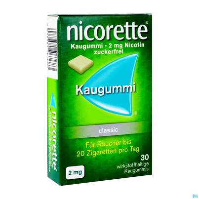 Nicorette/classic Kaugummi Z Raucherentw 2mg 30st, A-Nr.: 1267685 - 02