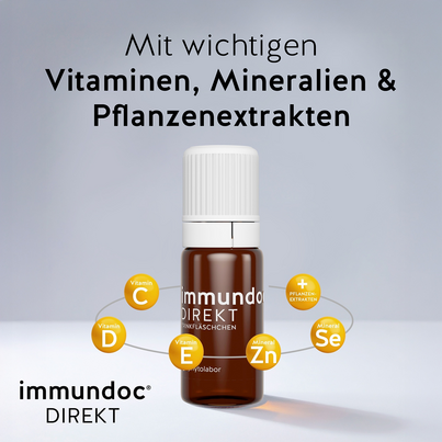 Sie sehen eine Packung immundoc® DIREKT Trinkfläschchen, Produktbild: 04 immundoc® DIREKT Trinkfläschchen, A-Nr.: 5329176 - 04