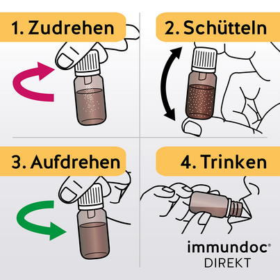 Sie sehen eine Packung immundoc® DIREKT Trinkfläschchen, Produktbild: 06 immundoc® DIREKT Trinkfläschchen, A-Nr.: 5329176 - 06