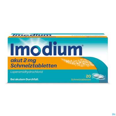 Imodium Akut Schmelztabl 2mg 20st, A-Nr.: 3769238 - 01
