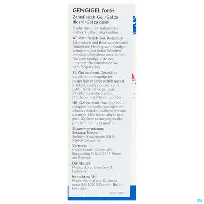 Sie sehen eine Packung Gengigel Mund +zahnfleischpflege Gel Oral Forte 8ml, Produktbild: 04 Gengigel Mund +zahnfleischpflege Gel Oral Forte 8ml, A-Nr.: 5305000 - 04