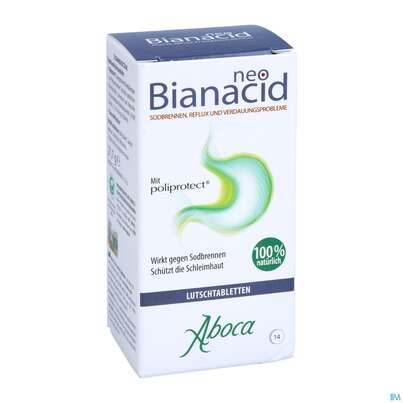 Sie sehen eine Packung Aboca Neobianacid Tabl Minze Ab 6 Jahren 14st, Produktbild: 06 Aboca Neobianacid Tabl Minze Ab 6 Jahren 14st, A-Nr.: 5571931 - 06