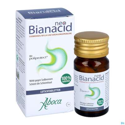 Sie sehen eine Packung Aboca Neobianacid Tabl Minze Ab 6 Jahren 14st, Produktbild: 07 Aboca Neobianacid Tabl Minze Ab 6 Jahren 14st, A-Nr.: 5571931 - 07