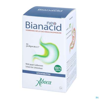 Sie sehen eine Packung Aboca Neobianacid Tabl Minze Ab 6 Jahren 45st, Produktbild: 06 Aboca Neobianacid Tabl Minze Ab 6 Jahren 45st, A-Nr.: 5571948 - 06